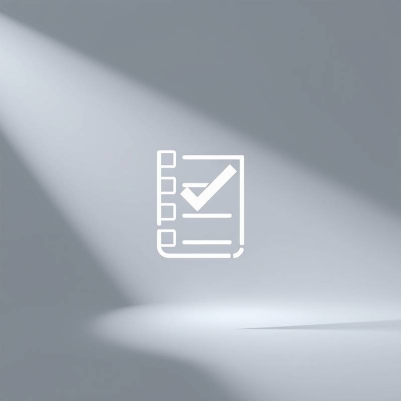 Icoon van een checklist