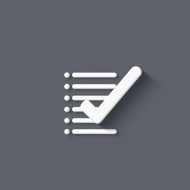 Icoon van een checklist