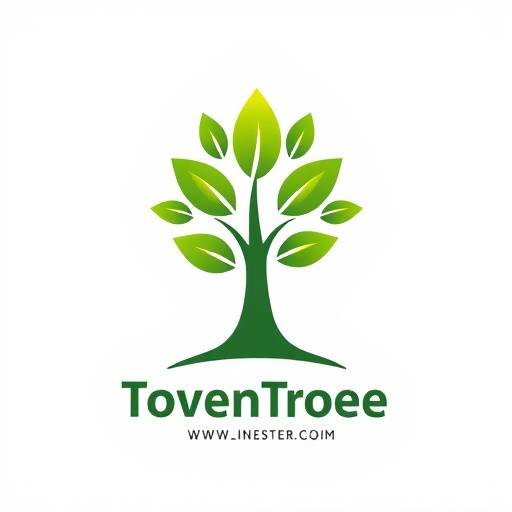 SuccesGroei logo, een gestileerde boom met bladeren die omhoog groeien